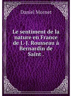 Le sentiment de la nature en France d