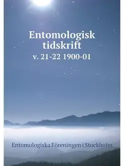 Entomologisk tidskrift. v. 21-22 1900-01