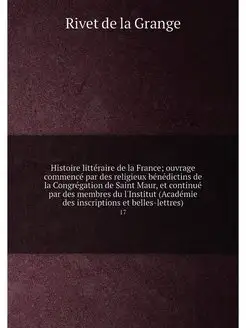 Histoire litteraire de la France ouv