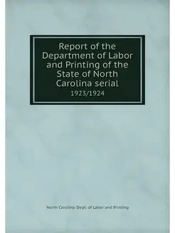 Report of the Department of Labor and