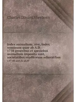 Index animalium sive, Index nominum