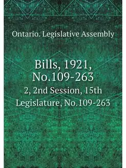 Bills, 1921, No.109-263. 2, 2nd Sessi