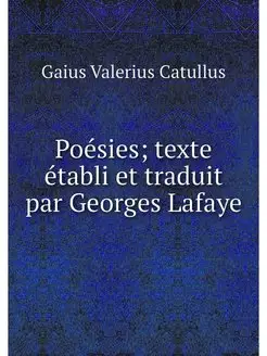 Poesies texte etabli et traduit par