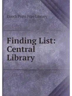 Finding List Central Library