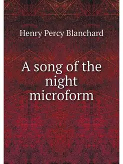 A song of the night microform