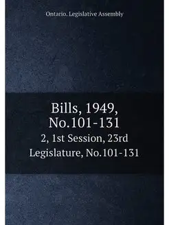 Bills, 1949, No.101-131. 2, 1st Sessi