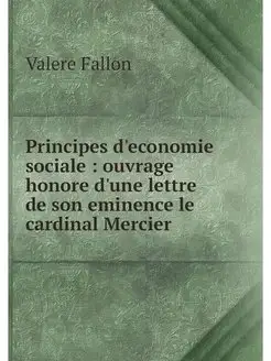 Principes d'economie sociale ouvrag