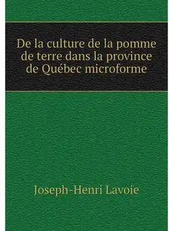 De la culture de la pomme de terre da