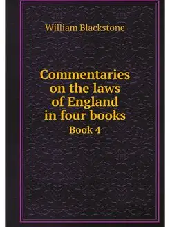 Commentaries on the laws of England i