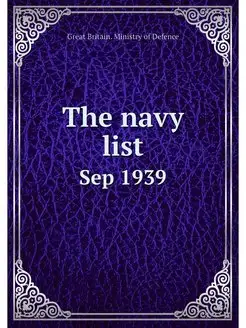 The navy list. Sep 1939