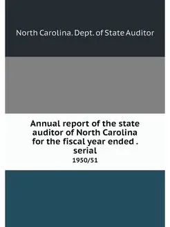 Annual report of the state auditor of