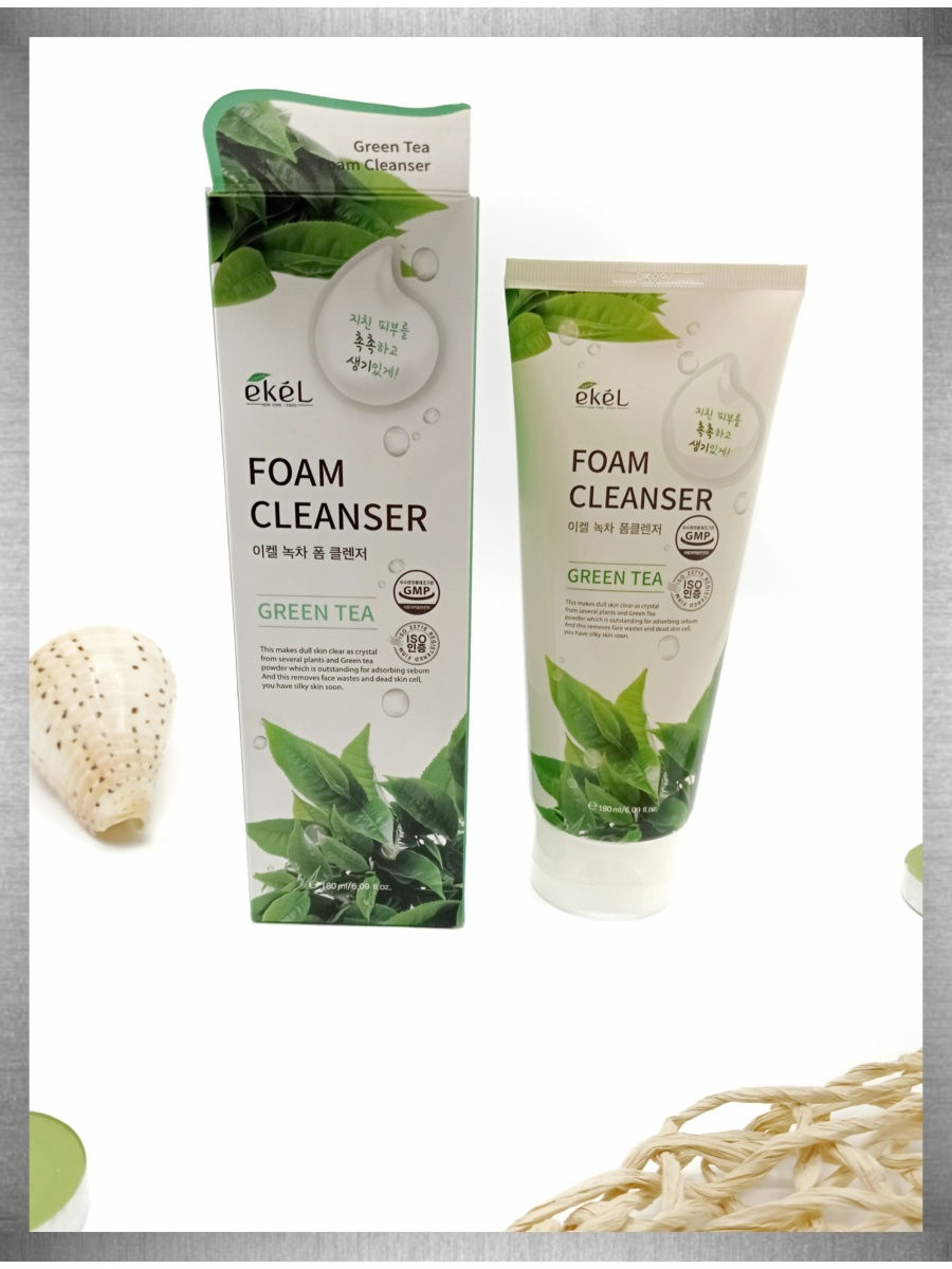 Foam cleanser. Ekel Foam Cleanser Green Tea 100 мл.. Ekel пенка для умывания с экстрактом зеленого чая, 180 мл. Ekel пенка для умывания с экстрактом зеленого чая Green Tea Foam Cleanser. Пенка для умывания Foam Cleanser 180ml (Ekel).