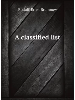 A classified list