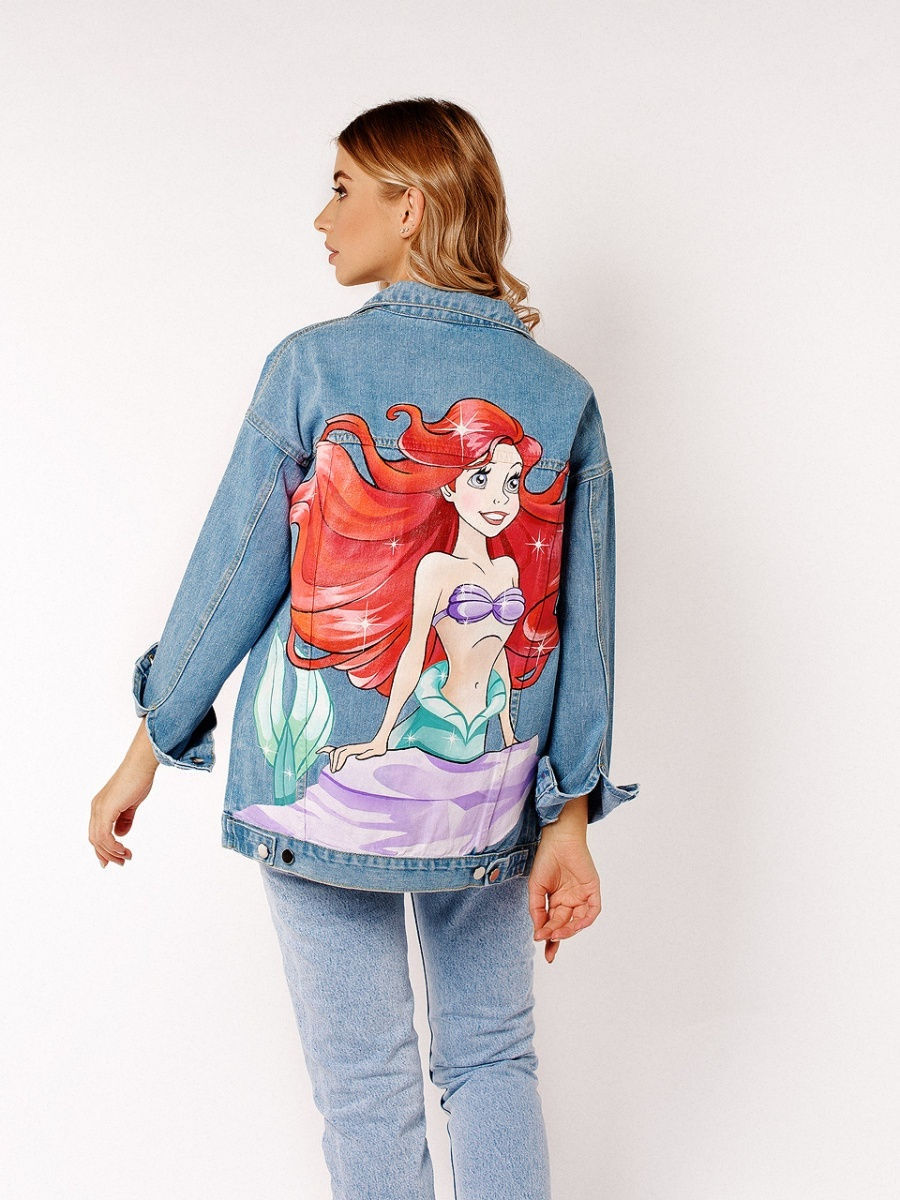 Куртка джинсовая женская с рисунком YVETTA 25566068 купить винтернет-магазине Wildberries