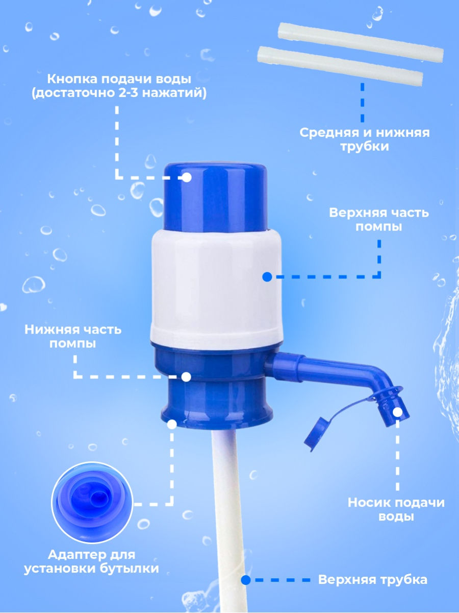 Схема помпы для воды 19 литров