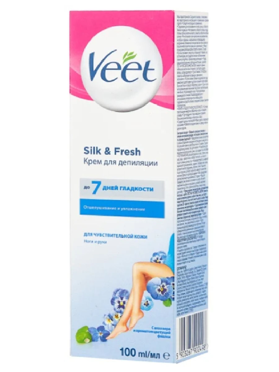 Крем для депиляции veet silk fresh для нормальной кожи 100 мл