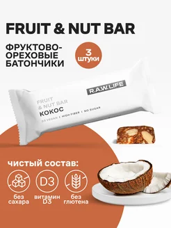 Батончики без сахара Fruit & Nut Кокос, 3 шт