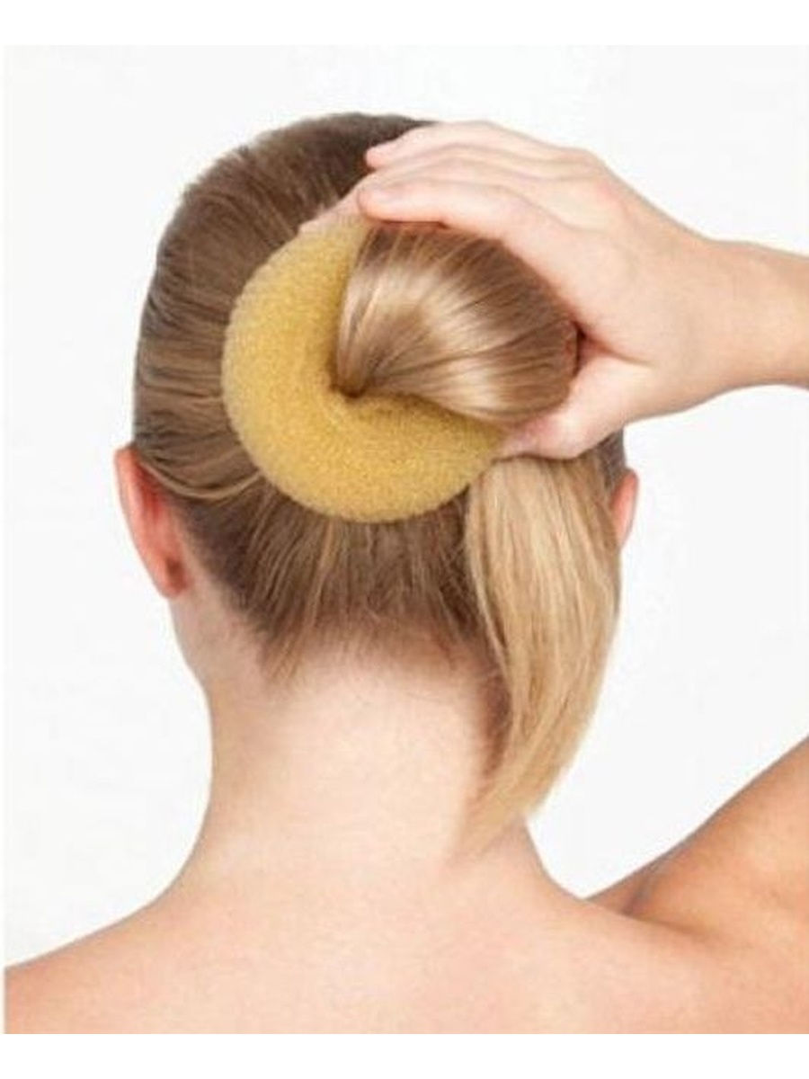 Как сделать гульку с мочалкой для волос