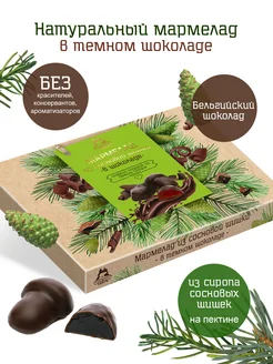 Здоровое питание Мармелад сосновый желейный в шоколаде 140 г