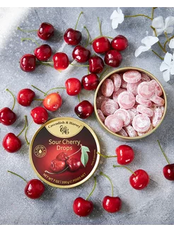 Леденцы Sour Cherry Drops Вишня 200г