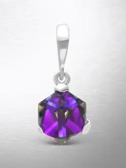 Подвеска серебро 925 кристалл Swarovski