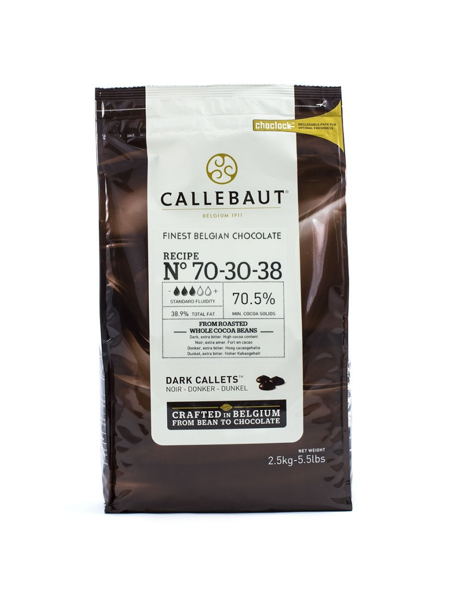 Бельгийский Горький шоколад Callebaut 80,1%