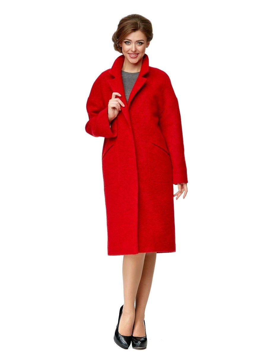 красное пальто женское фото