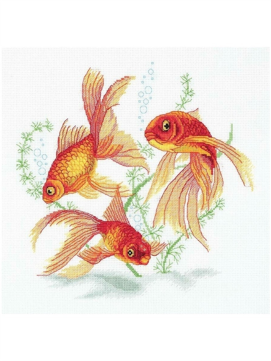 Вышивка Золотая рыбка Панна