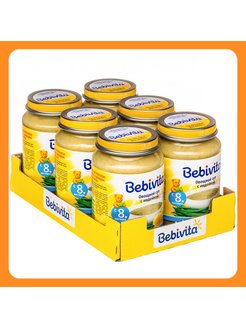 Суп bebivita овощной с индейкой с 8 месяцев 190 г