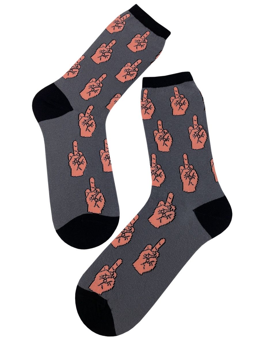 Носки хлопковые женские с Факами / Fuck 18+ / Факи Country Socks. 