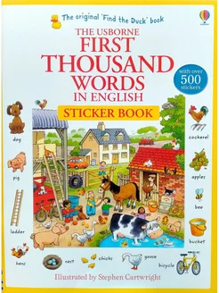 First Thousand Words in English Sticker Book