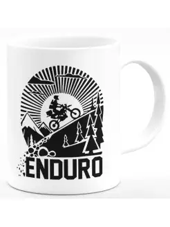 Кружка Enduro мотоцикл мотоспорт горы