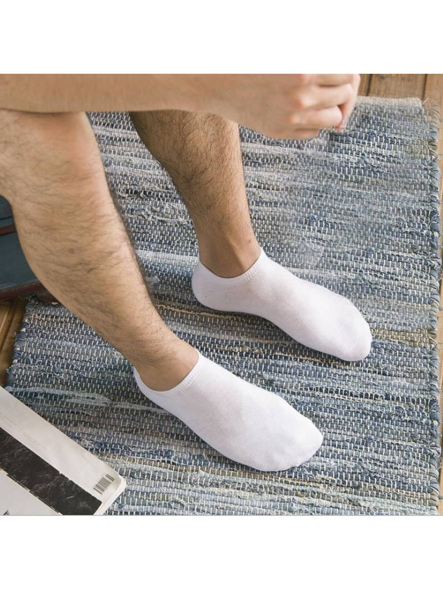 Носки мужские укороченные белые