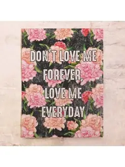 Жестяная табличка Love me everyday, металл, 20х30 см